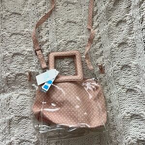 Time and Tru 3-in-1 Pink Polka Dot Crossbody Bag